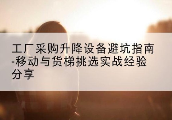 山阴移动式升降机怎么选-工厂采购升降设备避坑指南-移动与货梯挑选实战经验分享